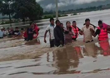 दाङको बेलाघाटमा फसेका चारको उद्धार