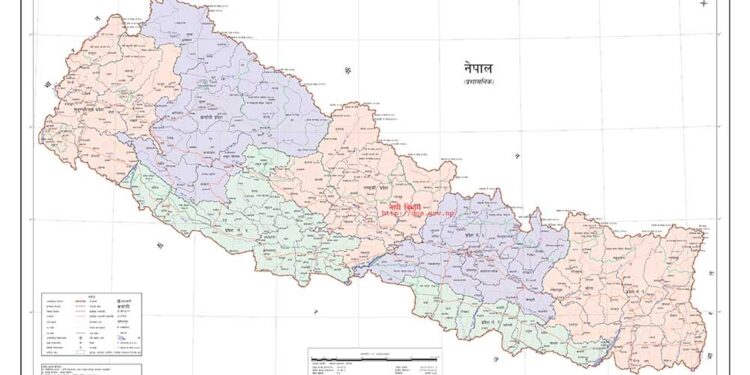 नयाँ पाठ्यपुस्तकमा पुरानै नक्साको तस्वीर प्रकाशन