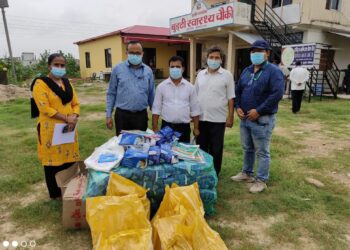 कपिलबस्तुका स्वास्थ्य संस्थाहरुलाई स्वास्थ्य सुरक्षा सामाग्री