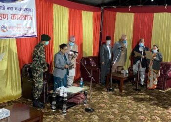 मुख्यमन्त्री पोखरेलसहित चार विना विभागीय मन्त्रीले लिए सपथ