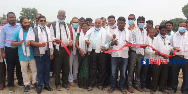 शुद्धोधन गाँउपालिकाको बेति खोला पक्की पुलको उद्घाटन