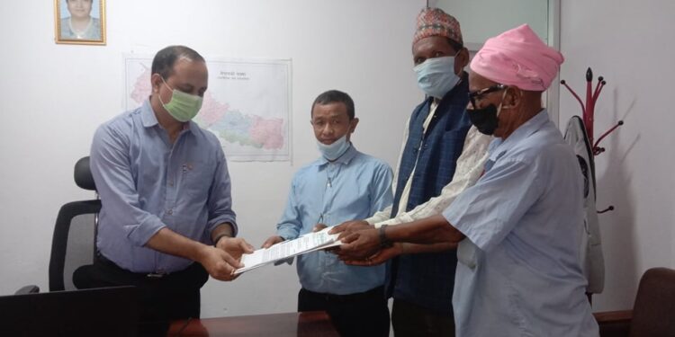 भूमि समस्या समाधान आयोग खारेज नगर्न प्रजिअलाई अनुरोध पत्र