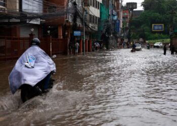काठमाडौंमा भारी वर्षा : केही क्षेत्र जलमग्न