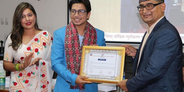 प्रकाश सपुत र सुनिता दुलाल ‘विपद् जोखिम न्यूनीकरण सद्भावना दूत’ मा नियुक्त