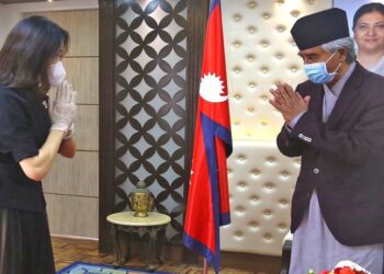 प्रधानमन्त्री देउवा र चिनियाँ राजदूतबीच बालुवाटारमा भेट