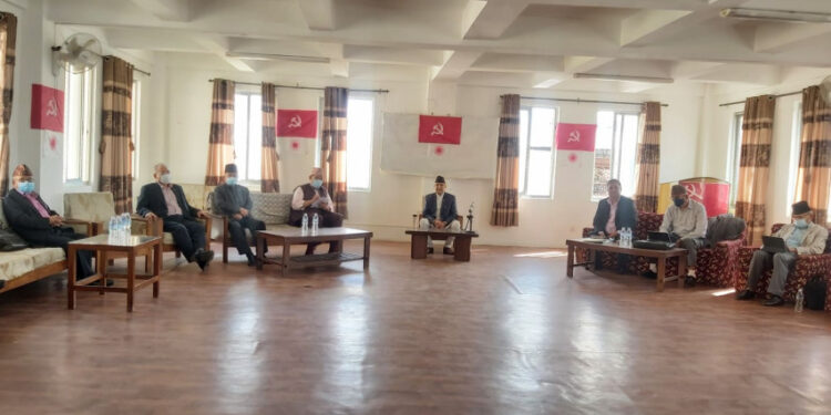 च्यासलमा एमाले स्थायी कमिटी बैठक शुरु, को-को छन् सहभागि ?