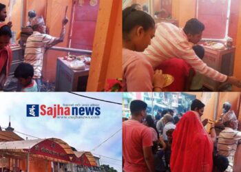आज अन्तिम सोमवार तौलेश्वर मन्दिरमा भक्तजनहरुको घुईचो