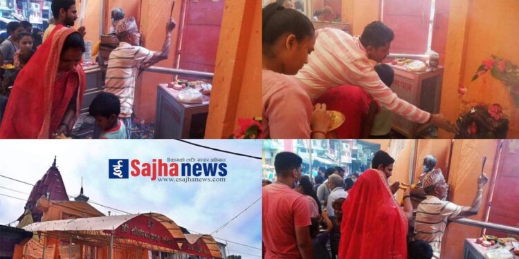 आज अन्तिम सोमवार तौलेश्वर मन्दिरमा भक्तजनहरुको घुईचो