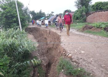 कपिलवस्तुको खोरिया गाउँ नदी कटानको उच्च जोखिममा