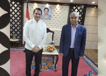 भाजपा विदेश विभाग प्रमुखले भेटे प्रधानमन्त्री देउवालाई