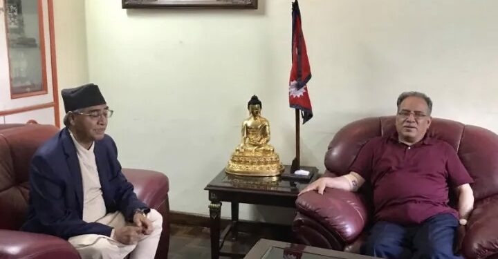 मन्त्रिपरिषदलाई पूर्णता दिन प्रधानमन्त्री र प्रचण्डबीच भेटवार्ता