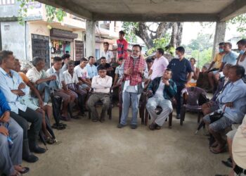 मन्त्री शाहीद्धारा डुबान प्रभावित क्षेत्र अवालेकन