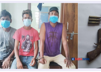 कपिलबस्तुको महाराजगंजबाट कटुवा पेस्तोल र गोली सहित ३ जना पक्राउ