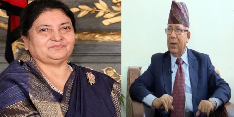 राष्ट्रपति भण्डारी र माधव नेपालबीच भेटवार्ता