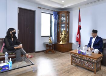सकियो एमसीसी प्रतिनिधिमण्डल र ओलीबीचको भेटवार्ता
