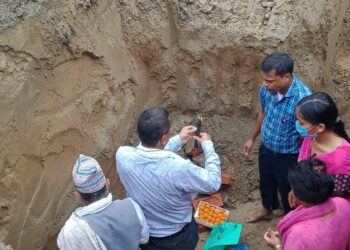 विध्यालयको चार कोठा भवन एक कार्यक्रमका बिच शिलन्यास