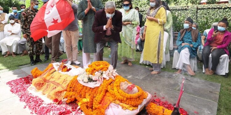 प्रधानमन्त्रीद्वारा राखेपका पूर्वसदस्यसचिव राणाप्रति श्रद्धाञ्जली