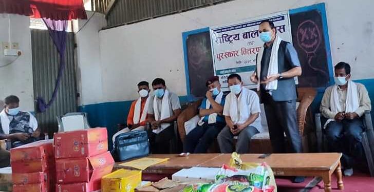 बुद्धभुमिद्वारा बालगृहलाई खाद्य सामाग्री सहयोग