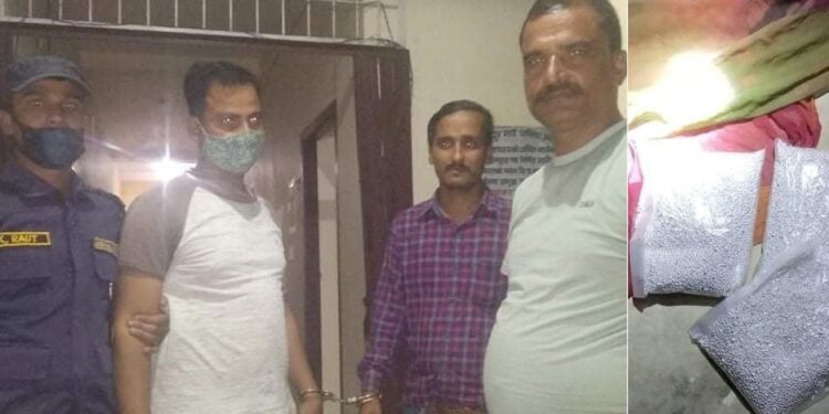 पाँच किलो चाँदीसहित दुई भारतीय पक्राउ