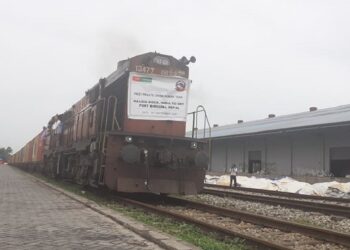 भारतबाट पहिलो पटक वीरगञ्ज आइपुग्यो निजी कम्पनीको कार्गो रेल