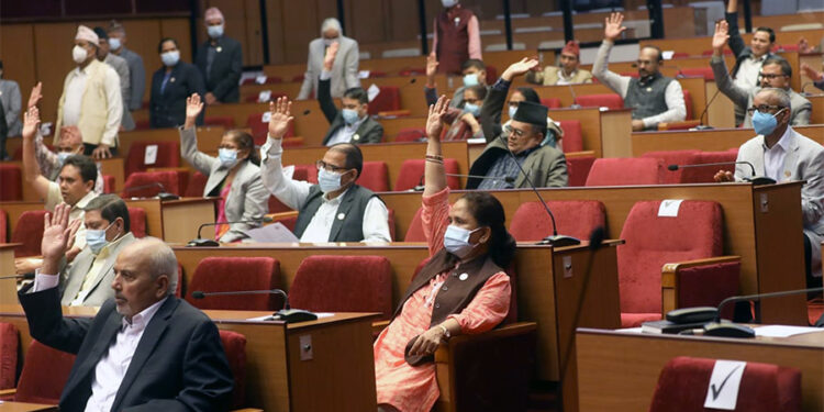 एमालेको विरोधकाबीच बजेटसँग सम्बन्धित दुई विधेयक राष्ट्रिय सभाबाट पारित