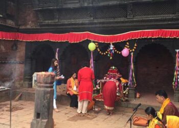 गोरखा दरबारको दसैँ घरमा विधिपूर्वक राखियो जमरा