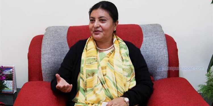 जनहितका योजना अघि बढाउनुस् : राष्ट्रपति भण्डारी