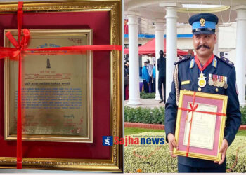 प्रहरी नायब उपरिक्षक भण्डारी शान्ती प्रहरी पुरस्कार २०७८ बाट सम्मानित