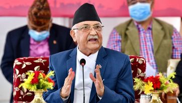 नेकपा एमालेको १० औँ महाधिवेशनस्थलको निरीक्षण गर्दै ओली