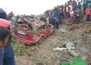 रौतहटमा जन्ती बोकेको गाडी दुर्घटना, चारको मृत्यु