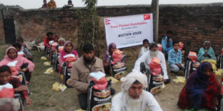 कोभिड पीडति बिपन्न ८० परिवारलाई खाद्यान्न