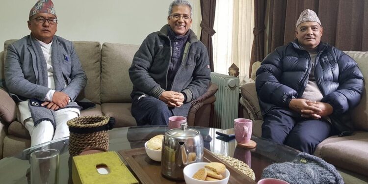 राजेन्द्र लिङ्देन र रवीन्द्र मिश्रबीच भेटवार्ता, पार्टी एकताको विषयमा छलफल