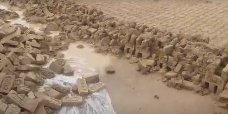 बेमौसमी बर्षाका कारण कपिलबस्तुमा ४ करोड बढी काँचो ईटा नोक्सान