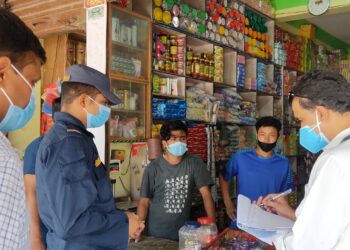 शिवराजको चन्द्रौटामा खाद्य पसलहरुमा अनुगमन