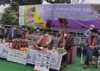 कपिलबस्तुको जगदीशपुर तालमा २६ औं सिमसार दिवस मनाइयो