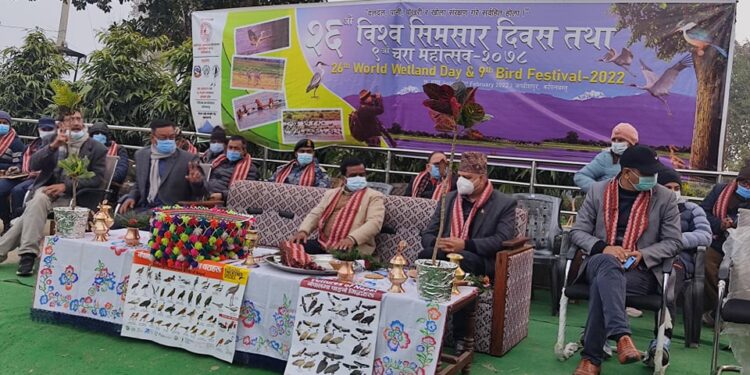 कपिलबस्तुको जगदीशपुर तालमा २६ औं सिमसार दिवस मनाइयो