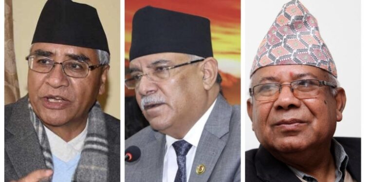 ओली देखाउने, प्रचण्ड र माधव नेपाललाई गलाउने