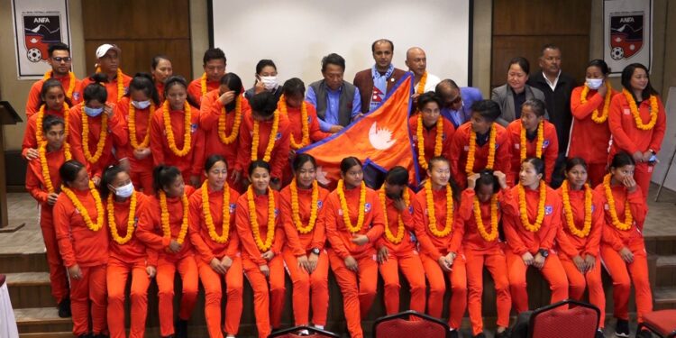 साफ यु–१८ महिला च्याम्पियनसिपमा भाग लिन नेपाली टोली आज भारत प्रस्थान