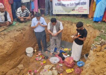 बुद्धभुमी नगरपालिकामा १९ करोड बढी लागतमा अस्पतालको शिलान्यास