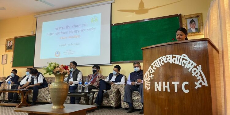 २५ चैतदेखि ७५ लाख बालबालिकालाई टाइफाइडविरुद्धको खोप दिइने