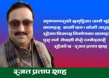 कृष्णनगरमा रजत प्रताप शाह कै चर्चा