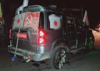 दैलेखको आठबीसमा एमालेबाट मेयर उम्मेदवारको गाडीमा आगजनी