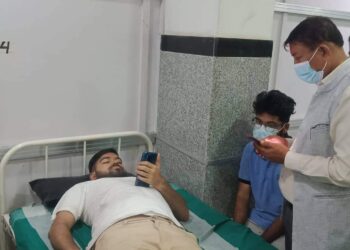 रोहीणी बस दुर्घटाना कांग्रेस रुपन्देहीद्धारा दुुःख ब्यक्त