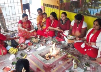 आठौं अन्तर्राष्ट्रिय योग दिवस: महिलाहरूकै अगुवाइमा वैदिक यज्ञ योग