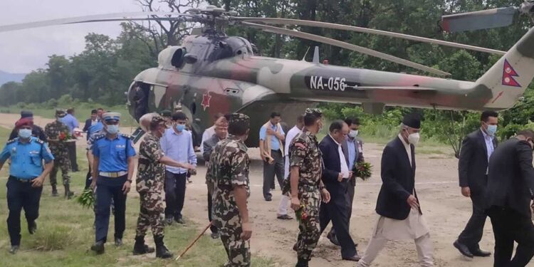 निजगढ विमानस्थल अनुगमनमा प्रधानमन्त्रीसहित सत्ता गठबन्धनका शीर्ष नेता
