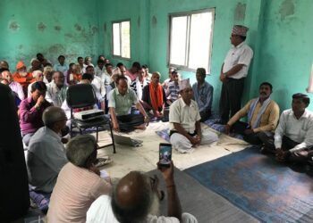 अनोमा घाटमा बुद्ध स्थित धर्म सम्बन्धि पुजा पाठ एवम्र मैत्रि सुत्र बाचन कार्यक्रम