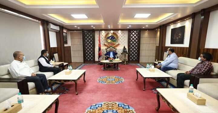 प्रधानमन्त्री देउवा र सांसद शाहविच भेटघाट