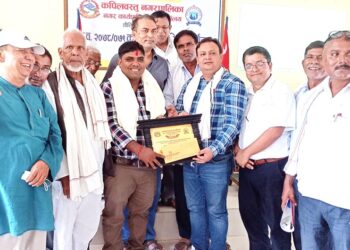 कार्यकारी सम्पादक कोहार विकास पत्रकारीता पुरस्कारबाट सम्मानित