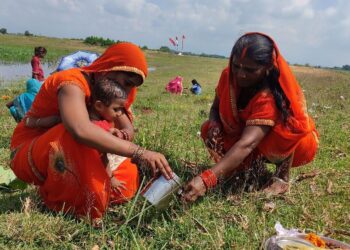 सन्तानको दीर्घायुको कामना गर्दै तीन छठ्ठी पर्व मनाईयो
