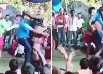बर्दीमै उत्तेजित हाउभाउमा नर्तकीसँग नाचेको भिडियो सार्वजनिक भएपछि सई कारबाहीमा
